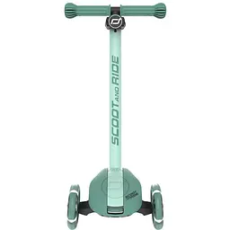 Самокат Scoot and Ride Highwaykick-3s колеса світяться 3+ років сіро-зелений (SR-00939) - мініатюра 2