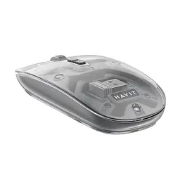 Бездротова миша дворежимна HAVIT MS62WB Pro Transparent Gray HAVIT (29124-000) - мініатюра 5