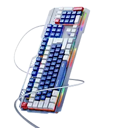 Клавіатура INPHIC K9 MECHA ENG/UKR Blue - мініатюра 2