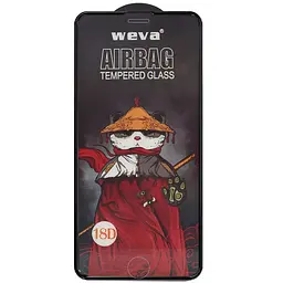 Захисне 2.5D скло Weva AirBag (тех.пак) для Apple iPhone 6/6s/7/8/SE(2020) (4.7) Чорний