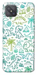 TPU чохол Demsky Dino pattern для Oppo A92s