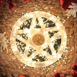 Гірлянда XPRO Роса феєрверк 20 м, 600 LED + пульт, Теплий білий (234575632_844) - мініатюра 7