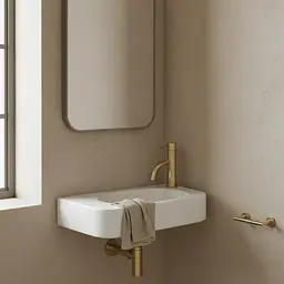 Умивальник Rea Odetta L підвісний 51x25 см white REA-U3610 - мініатюра 4