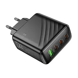 Зарядний пристрій Hoco CS27A 1USB /3Type-C 67W/3A PD/QC 3.0 Black (35876_3605545) - мініатюра 5