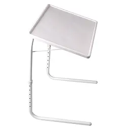 Стіл розкладний Table Mate портативний, регульований, складаний, білий, 52×40 см - мініатюра 2