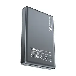 Повербанк 10000mAh Choetech B739 Black QC3.0 PD3.0 бездротова магнітна зарядка (43-00151) - мініатюра 3