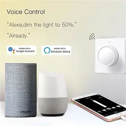 Розумний вимикач Tuya Smart WiFi Dimmer White ZSWKD [109125] - мініатюра 9