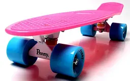 Пенні борд скейт 55 х 15 см до 80 кг. ABEC-7 матові колеса Penny Board Малиновий - мініатюра 4