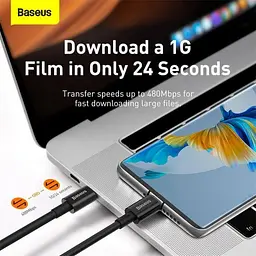Кабель Baseus Superior Series Fast Charging Cable Type-C to Type-C 100W 2m CATYS-C01 Black - мініатюра 5