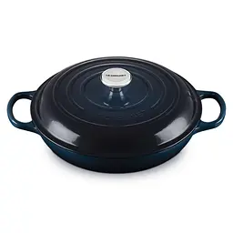 Каструля Le Creuset Signature Cast Iron Shallow Casserole 21180301294475 3.5 л 30 см чорна - мініатюра 2