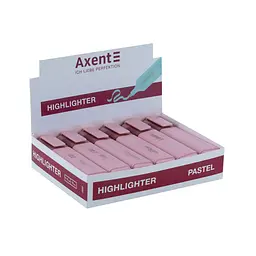 Маркер Axent Highlighter 2537-A, 1-5 мм клиноп. пастель лавандовий (2537-36-A) - мініатюра 2