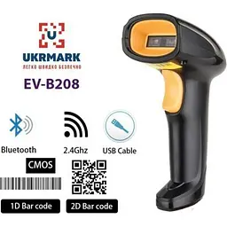 Сканер штрих-коду UKRMARK EV-B208 2D, Bluetooth, USB (900503) - мініатюра 6