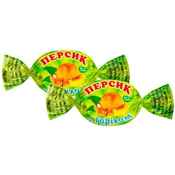 Уцінка. Цукерки Аметист Плюс Персик з волоським горіхом в глазурі 1 кг - мініатюра 2