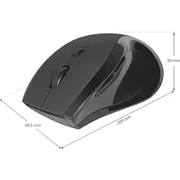 Мишка Defender Accura MM-295 Black (52295) - мініатюра 4