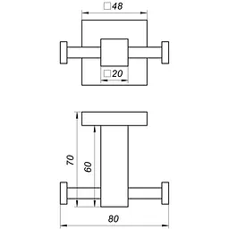 Гачок Globus Lux SQ 9412 - мініатюра 2