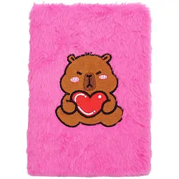 Блокнот А5 ZiBi Capybara 8 Kids Line плюшевий клітинка 80 аркушів (ZB.700022)