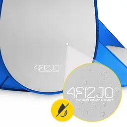 Намет пляжний 4FIZJO Pop-Up 195 x 120 см саморозкладний Blue/Grey (P-5905973405157) - мініатюра 8