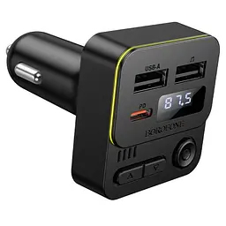 Автомобільний зарядний пристрій BOROFONE BC60 Hero (USB-A/USB-C) 5V/3A/35W чорний - мініатюра 5