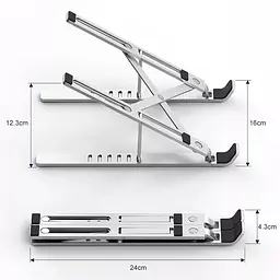 Підставка для ноутбуку WIWU S400 Laptop stand Silver - мініатюра 5