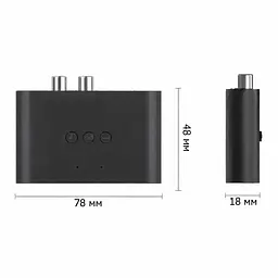 Аудіо приймач Bluetooth NFC адаптер 5.3 стерео ресивер B21 - мініатюра 8