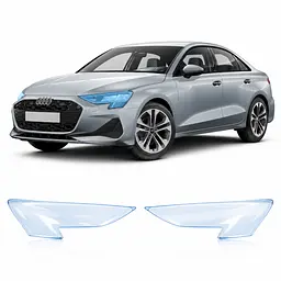 Антигравійна захисна бронеплівка за лекалами для Audi A3 8Y facelift 2024- оптика (фари та ПТФ)