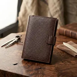 Зручний вертикальний чоловічий гаманець середнього розміру з натуральної шкіри Canpellini 21737 коричневий - мініатюра 3