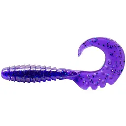Силікон FishUP Fancy Grub 2" #060 - Dark Violet/Павлина & Silver (10 шт/уп)