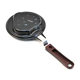 Форма для приготування оладок, млинців, омлету, яєчні Полуничка, Kitchen Master Чорний 81927 - мініатюра 2