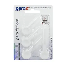 Міжзубні щітки Paro flexi grip xxxx-тонкі, Ø 1.7 мм, білі, 4 шт