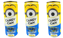 Газований напій Candy Can Minion Sparkling Banana Drink Zero Sugar 330 мл - мініатюра 3