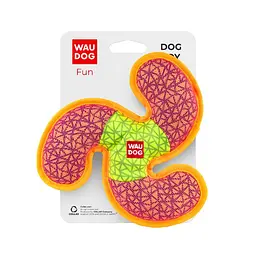 Іграшка для собак Waudog Fun Пропелер Ш 21 см Д 21 см рожева