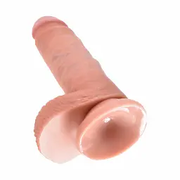 Фалоімітатор King Cock 7 Inch With Balls 19.4 см тілесний - мініатюра 4