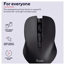 Мишка Trust Mydo Silent Wireless Black (25084) - мініатюра 6