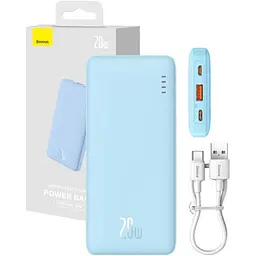 Зовнішній акумулятор Baseus Airpow 10000mAh 20W Blue (P10022801313-00) [161196] - мініатюра 7
