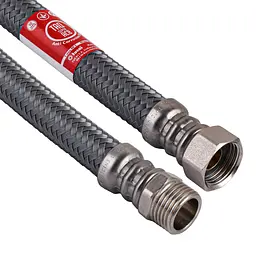 Шланг водяний Tucai 1/2″x1/2″ ЗВ 0,5м super Антикорозія TAQ МG-1212-500 204287