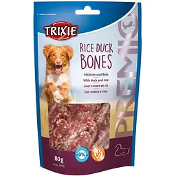 Ласощі для собак Trixie Premio Rice Duck Bones з качкою та рисом 80 г