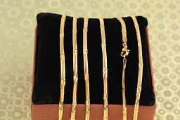 Ланцюг Xuping Jewelry Снейк із вставкою сніжинка 50 см 3 мм золотистий