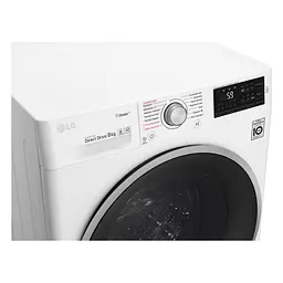 Пральна машина LG з фронтальним завантаженням F4J6TS1W, 8кг, 1400, A+++-30%, Пар, глибина 56см, Дисплей, Інвертор, Білий (F4J6TS1W) - мініатюра 3