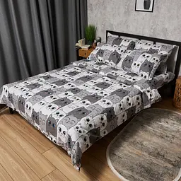 Комплект постільної білизни Moon&Star Дитячий 110x140 см наволочки 2x40x60 см Furry Friends Бязь Gold Люкс