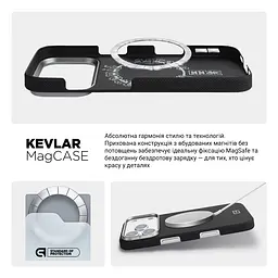 Чехол ArmorStandart BlackIcon Aramid Plain MagCase для Apple iPhone 17 Pro Black (ARM90160) - мініатюра 8