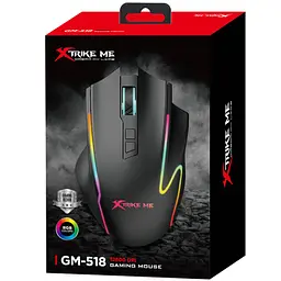 Мишка XTRIKE ME GM-518 ігрова 12800dpi 9 кнопок RGB високий профіль чорна - мініатюра 7