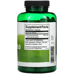 Ехінацея Swanson Echinacea 400 мг 180 капсул (100-91-7326378-20) - мініатюра 2