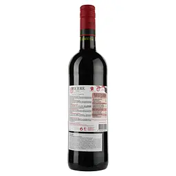 Вино Pierre Zero Merlot, червоне, напівсолодке, безалкогольне, 0,75 л - мініатюра 2
