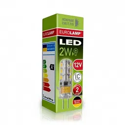 Лампочка Eurolamp LED силикон G4 2W 4000K 12V (LED-G4-0240(12)) - мініатюра 2