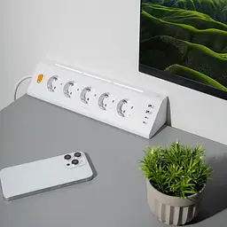Мережевий фільтр Proove Prism Socket (5xAC + 2xType-C + 2xUSB) 1.6m white (PSPS25002202) - мініатюра 7