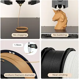 Пластик для 3D-принтера Creality Soleyin matte 1 кг, 1.75 мм, gray (3301010517) - мініатюра 5