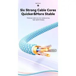 Дата кабель USB-C to Lightning 1.0m 20W blue Essager (EXCTL-WL03-P) - миниатюра 4