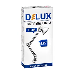 Настільна лампа Delux TF-06 E27 Срібляста (90012372) - мініатюра 3