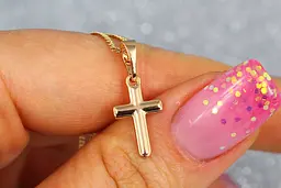 Хрестик Xuping Jewelry 1.5 см золотистий - мініатюра 2
