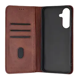 Чохол-книжка Premium Samsung A56 5G (A566) Dark Brown - мініатюра 2